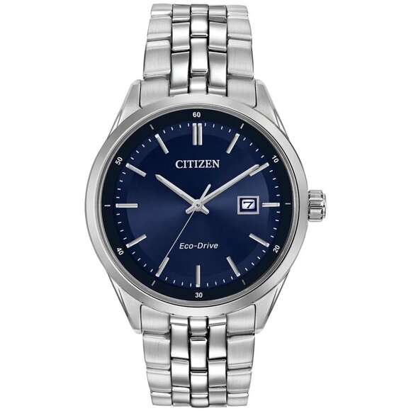 Citizen Classic Eco Men's Blue Date Eco-Drive Watch 41MM BM7251-53L - Picture 1 of 2